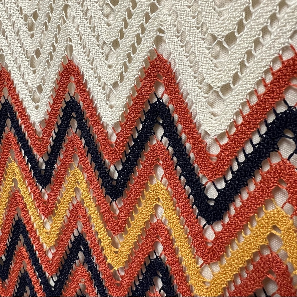 Tacera Chevron Pattern Bell Sleeve Dress - Picture 5 of 16